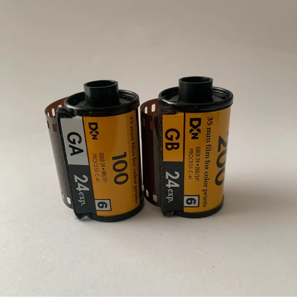 Kodak Gold 100, 200 & black & white film vintage